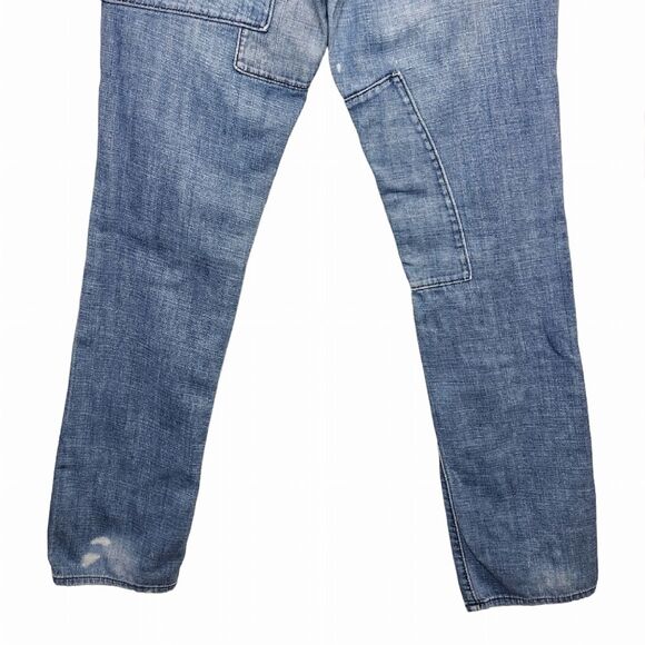 Y2K Vintage True Religion Women's 27 Billy Denim Patchwork Straight Leg Jeans - Picture 9 of 15